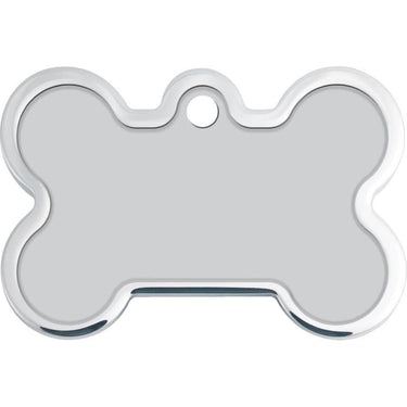 ID Tag Bone Large Raised Edge I'm Lost Call My Mom -